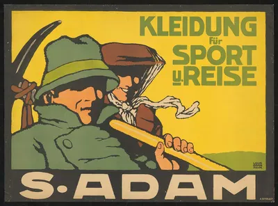 Kleidung für Sport und Reise. S. Adam by Louis Oppenheim, 1910 — digital art print download