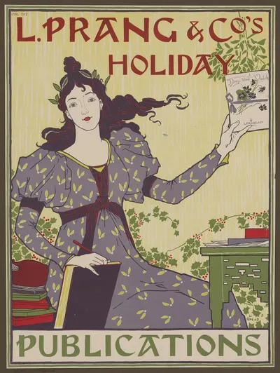 L. Prang & Co's Holiday Publications by Louis Rhead, 1895 — digital art print download