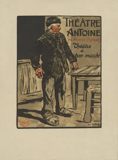 Théâtre Antoine by Louis-Jules Malteste, 1897 — digital art print download