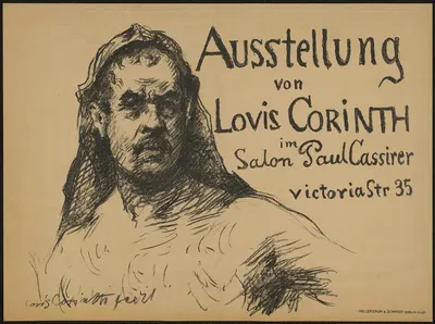 Ausstellung von Lovis Corinth im Salon Paul Cassirer by Ловис Коринт, 1908 — digital art print download