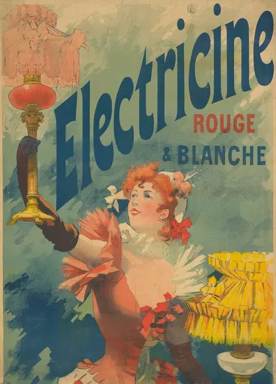 Electricine. Rouge et Blanche by Lucien Lefèvre, 1894 — digital art print download