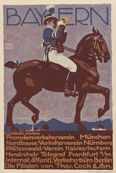 Bayern by Ludwig Hohlwein, 1913 — digital art print download