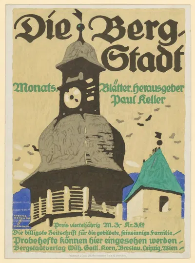Die Bergstadt. Monatsblätter by Ludwig Hohlwein, 1912 - 1914 — digital art print download