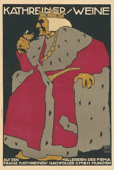 Kathreiner Weine by Ludwig Hohlwein, 1913 — digital art print download