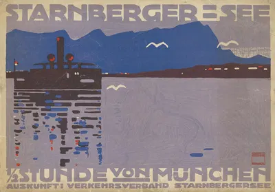 Starnberger See by Ludwig Hohlwein, 1910 — digital art print download