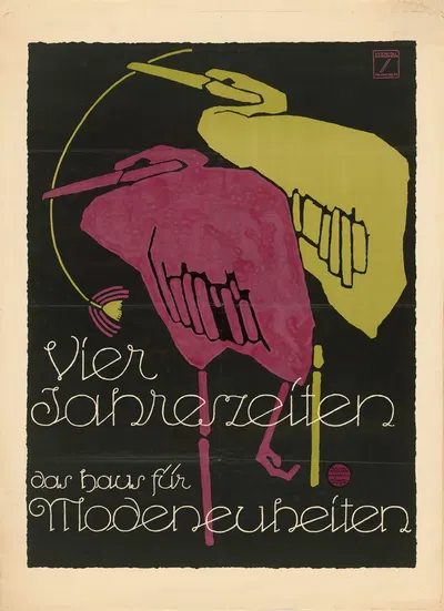 Vier Jahreszeiten. Das Haus für Modeneuheiten by Ludwig Hohlwein — digital art print download