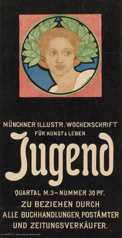 Münchner illustrierte Wochenschrift Jugend by Ludwig Raders, 1897 - 1898 — digital art print download