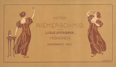 Anton Riemerschmid Likörfabrik München by Людвиг фон Цумбуш, 1905 — digital art print download