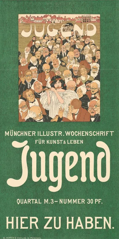 Jugend, Münchner Illustrierte Wochenschrift für Kunst und Leben by Ludwig von Zumbusch, 1897 — digital art print download