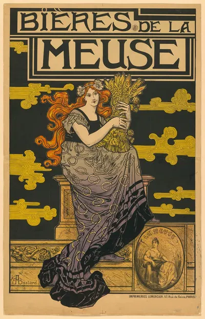Bières de la Meuse by Marc-Auguste Bastard, 1896 — digital art print download