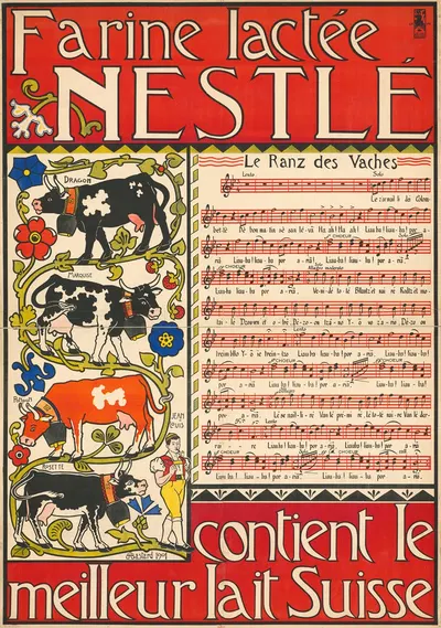 Farine lactée Nestlé. Contient le meilleur lait suisse by Marc-Auguste Bastard, 1901 — digital art print download