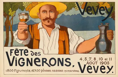 Fête des Vignerons 1905 Vevey by Marguerite Burnat-Provins, 1905 — digital art print download
