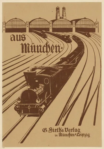 Aus München B. Hirths Verlag in München und Leipzig by Max Feldbauer, 1901 — digital art print download