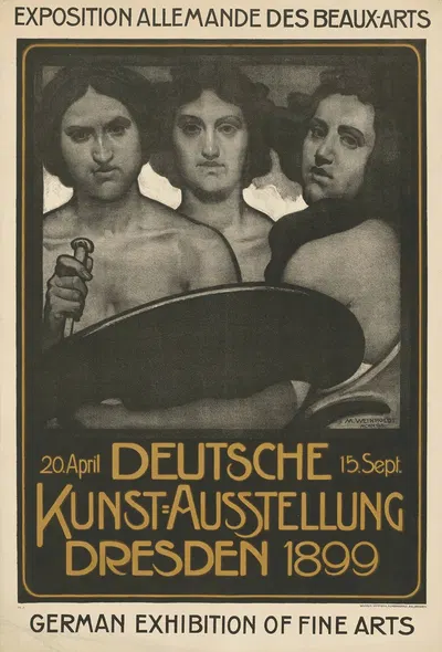 Deutsche Kunstausstellung 1899 Dresden by Moritz Weinholdt, 1899 — digital art print download