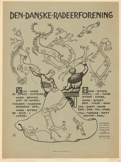 Den Danske Radeerforening by Нильс Сковгорд, 1893 — digital art print download