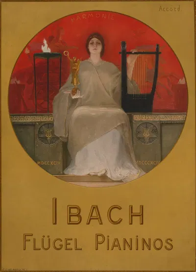 Ibach Flügel Pianinos by Николаус Гизис, 1894 — digital art print download
