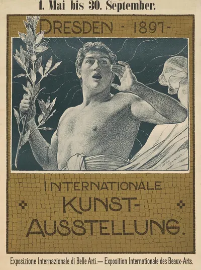Internationale Kunstausstellung Dresden 1897 by Osmar Schindler, 1897 — digital art print download