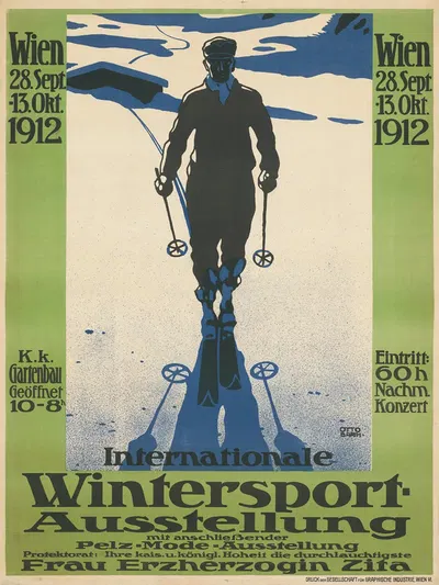 Internationale Wintersport Ausstellung Wien 1912 by Otto Barth, 1912 — digital art print download