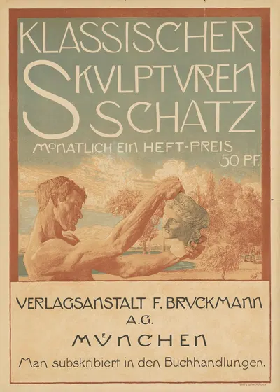 Klassischer Skulpturen Schatz. Verlagsanstalt F. Bruckmann by Отто Грейнер, 1896 — digital art print download