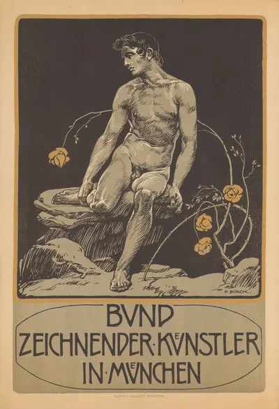 Bund zeichnender Künstler in München by Поль Бюрк, 1900 - 1914 — digital art print download