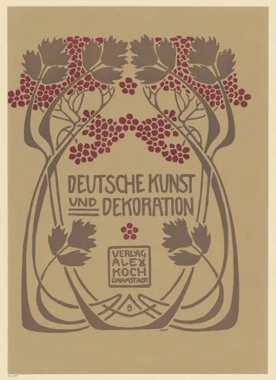 Deutsche Kunst und Dekoration by Поль Бюрк, 1900 — digital art print download