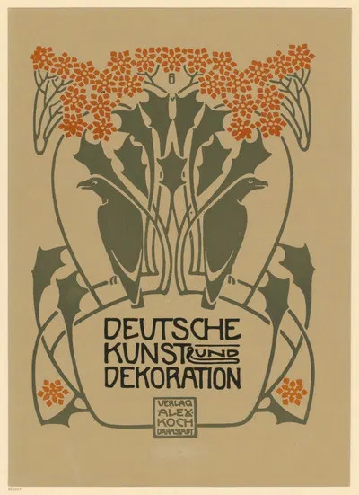 Deutsche Kunst und Dekoration by Поль Бюрк, 1900 — digital art print download