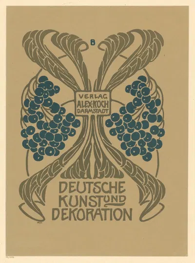 Deutsche Kunst und Dekoration by Поль Бюрк, 1900 — digital art print download