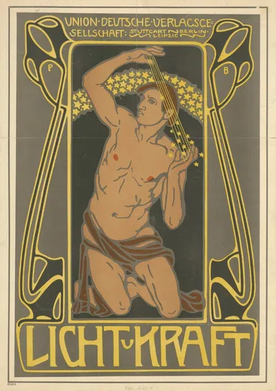 Licht und Kraft. Union Deutsche Verlagsgesellschaft by Поль Бюрк, 1900 — digital art print download