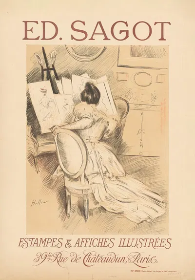 Ed. Sagot. Estampes & Affiches Illustrées by Поль Сезар Элью, 1901 — digital art print download