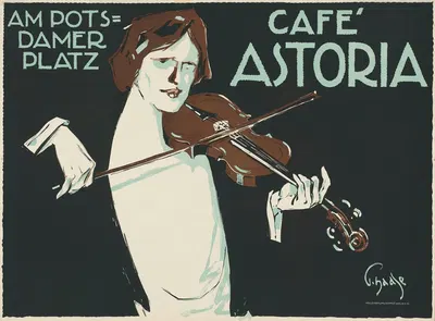Café Astoria. Am Potsdamer Platz by Paul Haase, 1914 — digital art print download