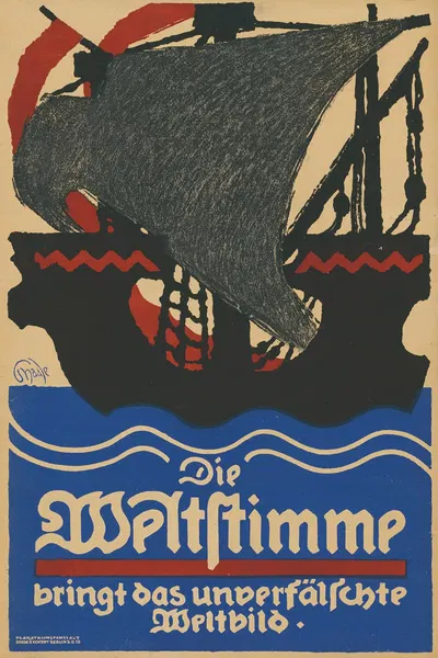 Die Weltstimme bringt das unverfälschte Weltbild by Paul Haase — digital art print download