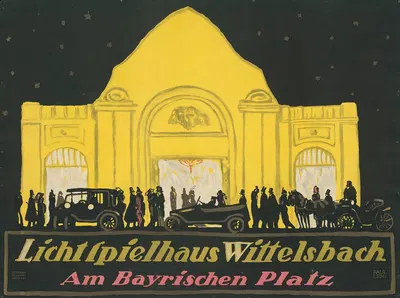 Lichtspielhaus Wittelsbach. Am Bayrischen Platz by Paul Leni, 1903 - 1913 — digital art print download