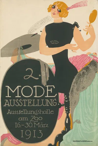 2. Mode Ausstellung. Ausstellungshalle am Zoo 1913 by Поль Шойрих, 1913 — digital art print download