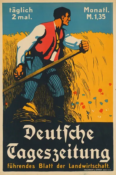 Deutsche Tageszeitung. Führendes Blatt der Landwirtschaft by Поль Шойрих, 1906 — digital art print download