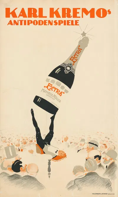 Karl Kremos Antipodenspiele – Extra, Matheus Müller Hoflieferant by Поль Шойрих, 1912 — digital art print download