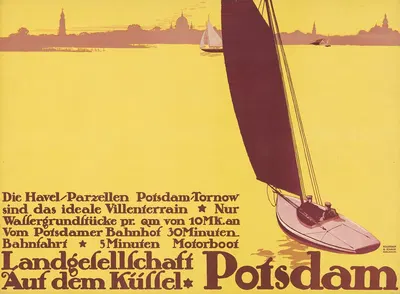 Landgesellschaft Auf dem Küssel, Potsdam. Das ideale Villenterrain by Поль Шойрих, 1913 — digital art print download