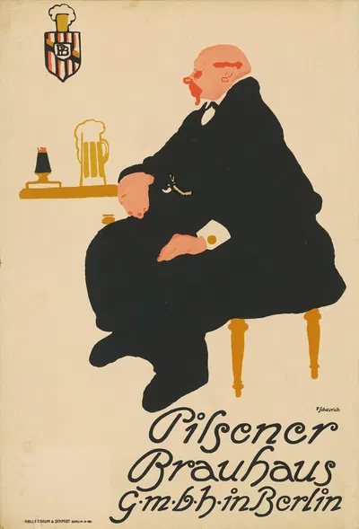 Pilsener Brauhaus GmbH Berlin by Поль Шойрих, 1910 — digital art print download