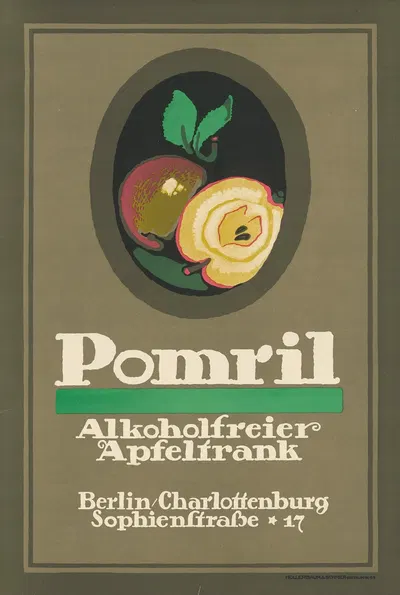Pomril. Alkoholfreier Apfeltrank by Поль Шойрих, 1913 — digital art print download