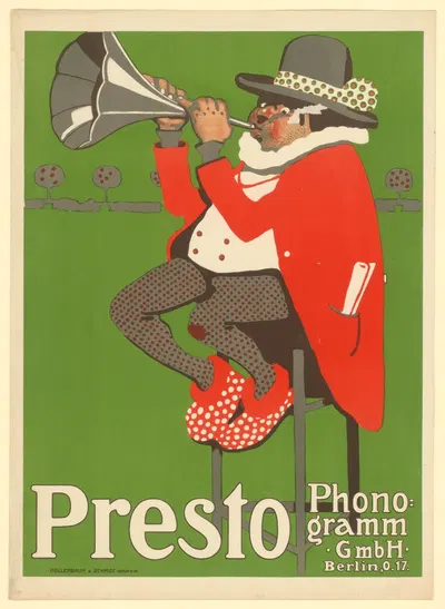 Presto Phonogramm GmbH Berlin by Поль Шойрих, 1907 — digital art print download