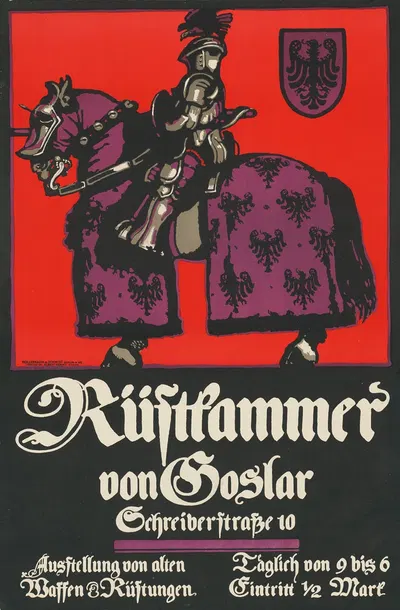 Rüstkammer von Goslar, Ausstellung von alten Waffen & Rüstungen by Поль Шойрих, 1913 — digital art print download