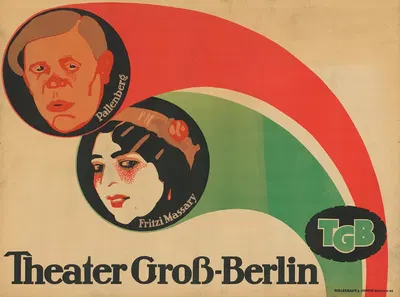 Theater Groß-Berlin TGB by Поль Шойрих, 1912 — digital art print download