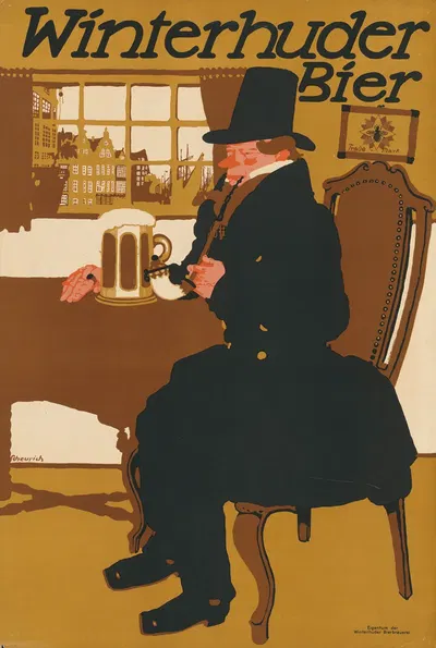 Winterhuder Bier by Поль Шойрих, 1911 — digital art print download