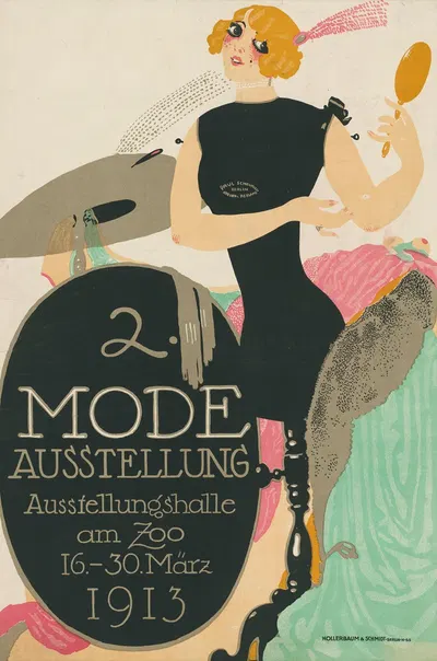 Zweite Mode Ausstellung. Ausstellungshalle am Zoo 1913 by Поль Шойрих, 1913 — digital art print download