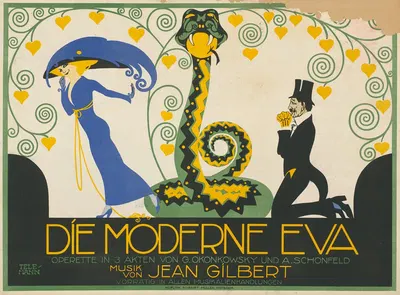 Die moderne Eva, Operette in 3 Akten by Поль Телеман, 1911 — digital art print download