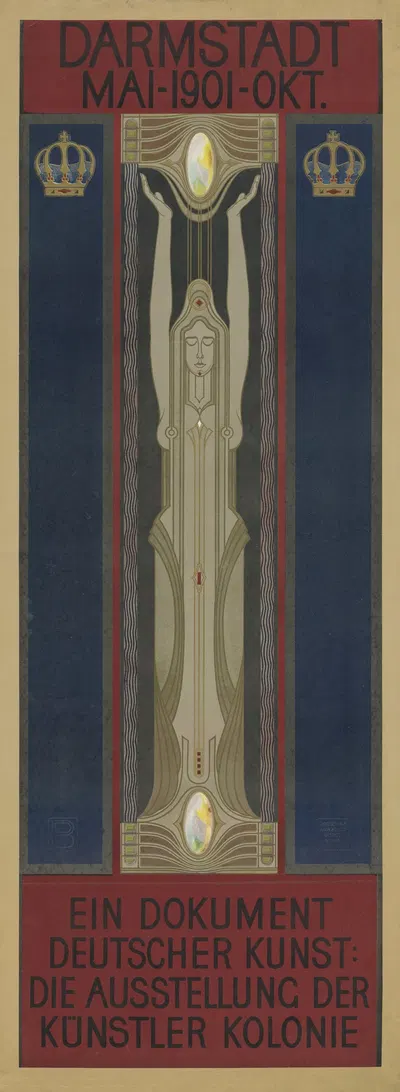 Darmstadt. Ein Dokument deutscher Kunst by Peter Behrens, 1901 — digital art print download