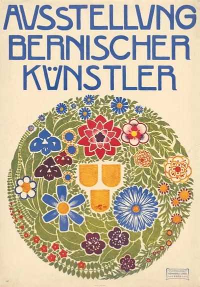 Ausstellung Bernischer Künstler by Plinio Colombi, 1910 — digital art print download