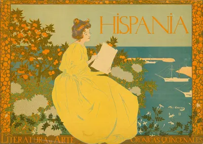 Hispania. Literatura y arte by Рамон Касас, 1899 — digital art print download