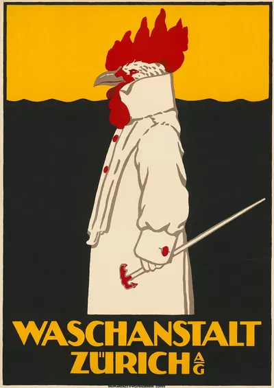 Waschanstalt Zürich AG by Robert Hardmeyer, 1904 — digital art print download