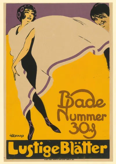 Lustige Blätter. Bade-Nummer by Robert L. Leonard, 1912 — digital art print download