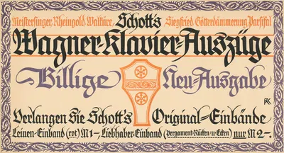 Schotts Wagner Klavier-Auszüge by Рудольф Кох — digital art print download